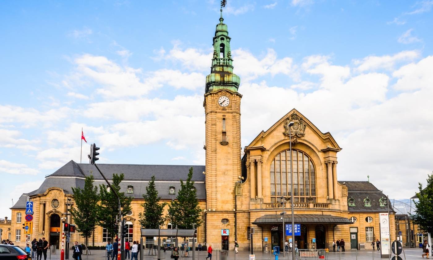 Ubernachten beim Bahnhof von Luxemburg Stadt