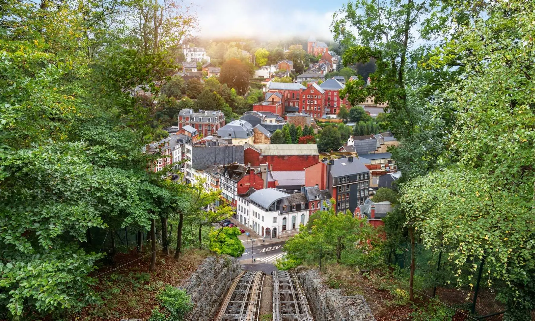 Ubernachten beim Bahnhof von Spa